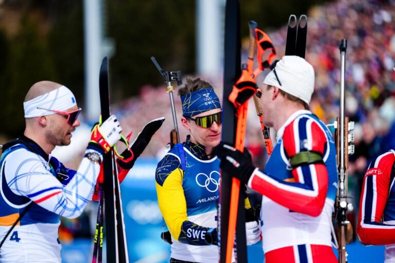 První letošní olympijská medaile pro Švédsko v biatlonu