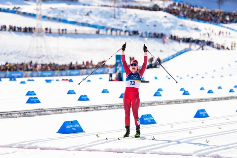 Historická medaile – Středoevropanky zářily navzdory mylné výměně lyží